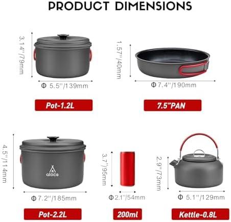 Elevate Our Outdoor Adventures with ALOCS Camping Cookware!
