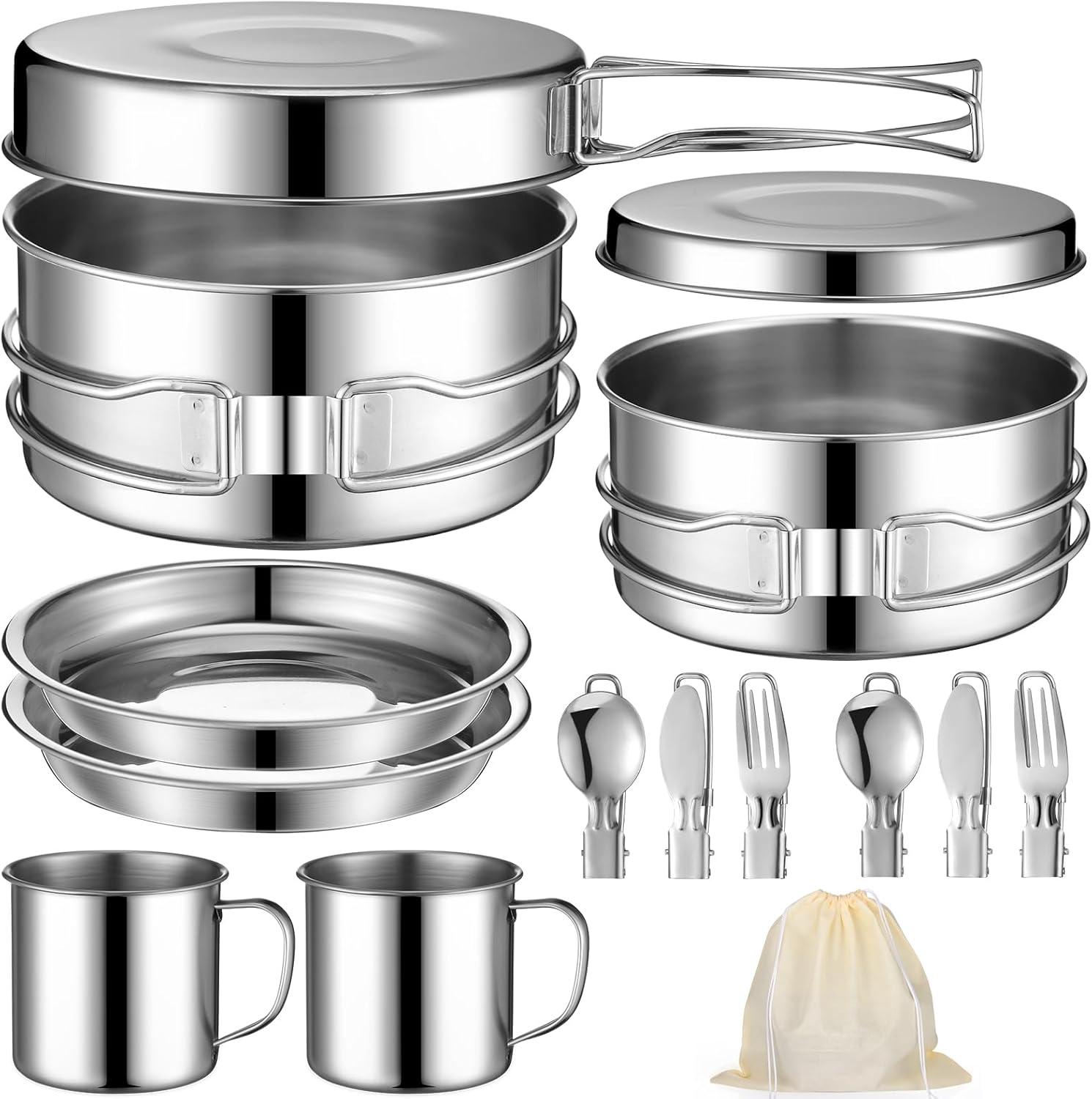 Unleashing Adventure: Our Journey with the 14-Piece Camping Cookware!