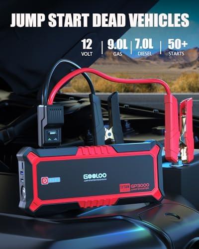 Empowering Every Journey: Our review of GOOLOO GP3000 Jump Starter