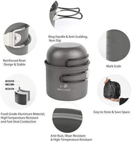 Let’s Elevate Our Outdoor feasts: A Review of Our 17-Piece Camping Cookware!