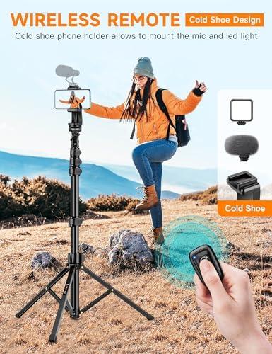 Elevate Our Selfies: The Ultimate 86” Phone Tripod Adventure
