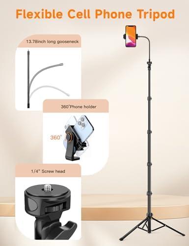 Elevate Our Selfies: The Ultimate 86” Phone Tripod Adventure